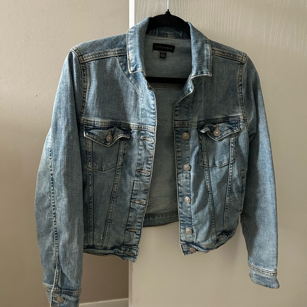 Silver Jeans Light Blue Denim Jacket - Women's Classic Jean Jacket